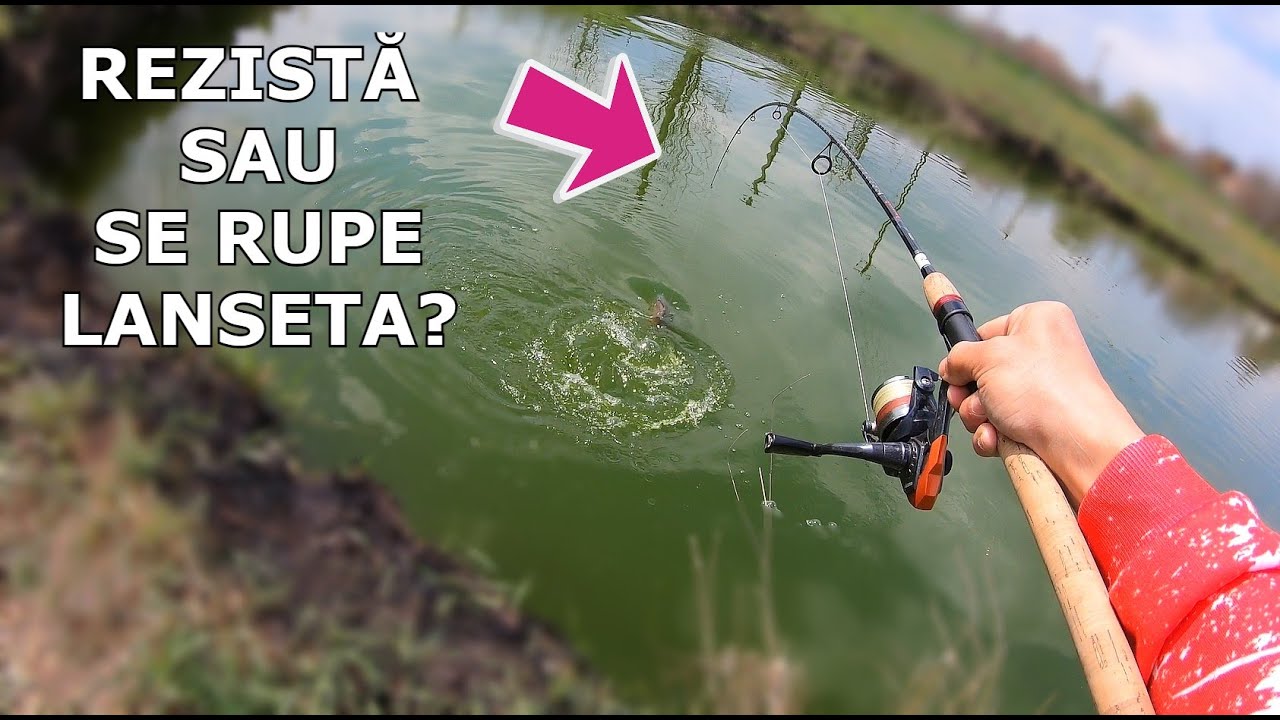 Pescuit La Crap cu LANSETA RUPTA, De Spinning - REZISTA sau CEDEAZA de tot, dupa reparatia de acasa?