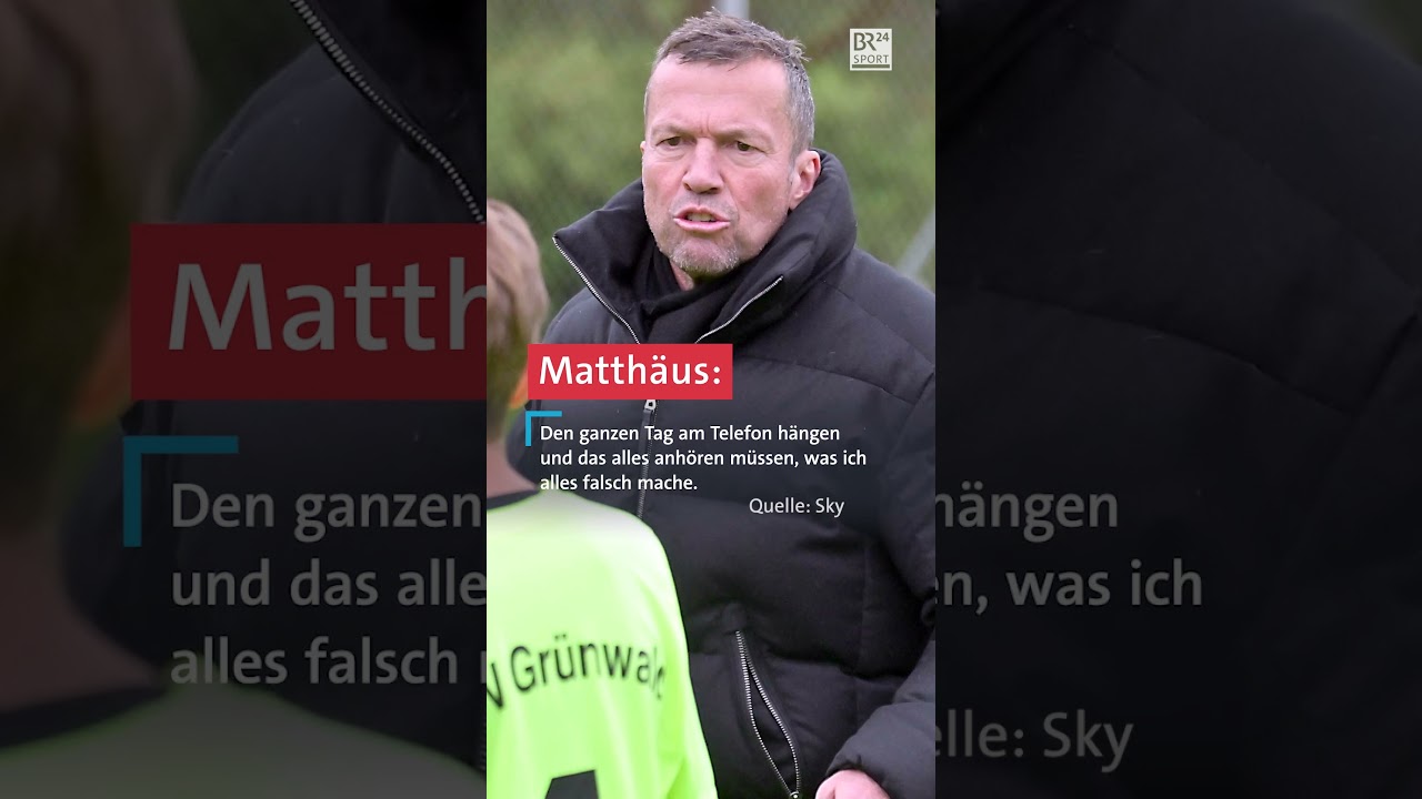 Stress mit Eltern: Lothar Matth&auml;us schmei&szlig;t als Trainer hin | BR24 #Shorts