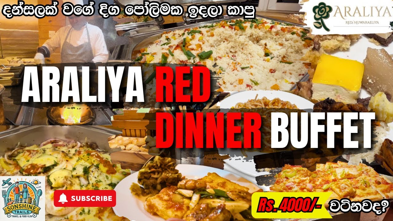 Rs. 4000 ඇත්තටම වටිනවද ? 😬 Araliya Red Hotel Dinner Buffet Experience | Nuwara Eliya