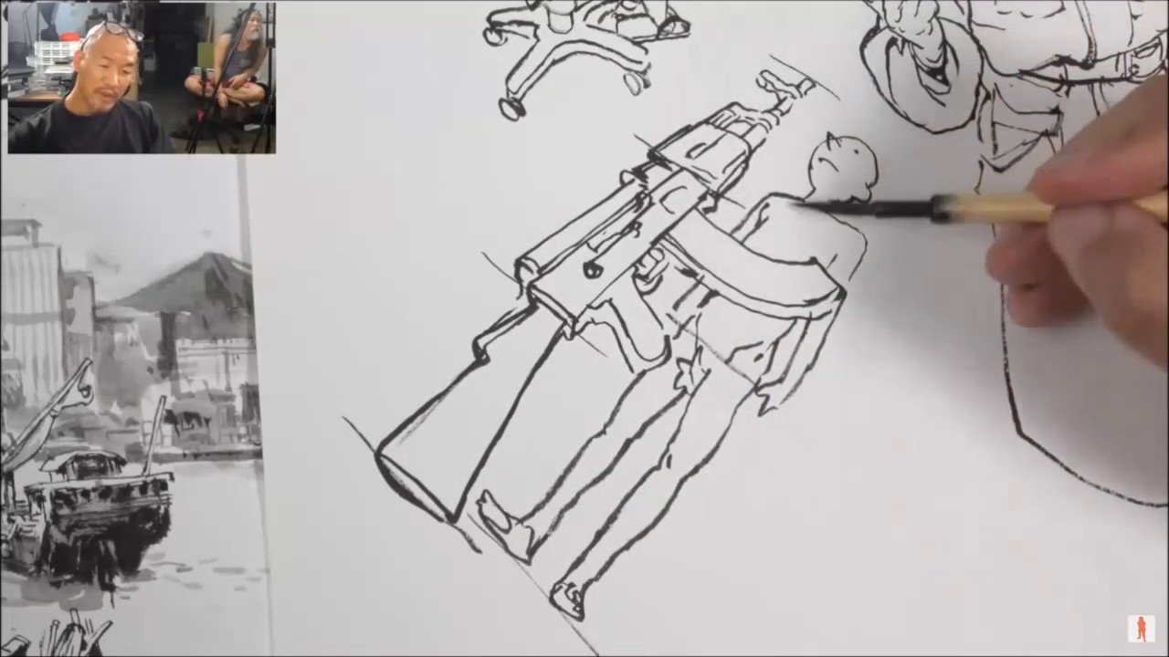 Perspective & Fixed Proportions Art Lesson (From Kim Jung Gi)