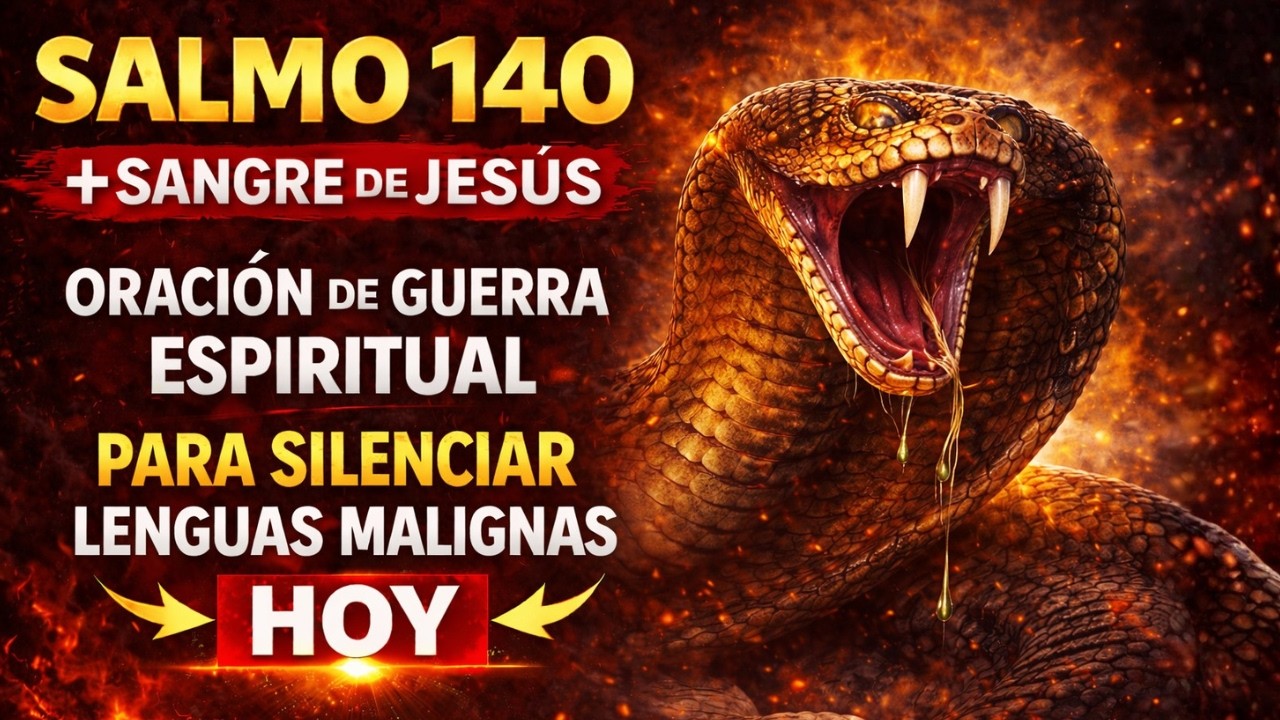 🔥 SALMO 140 + SANGRE DE JESÚS — Oración Poderosa Contra Planes Malignos y Lenguas Ocultas (Hoy)