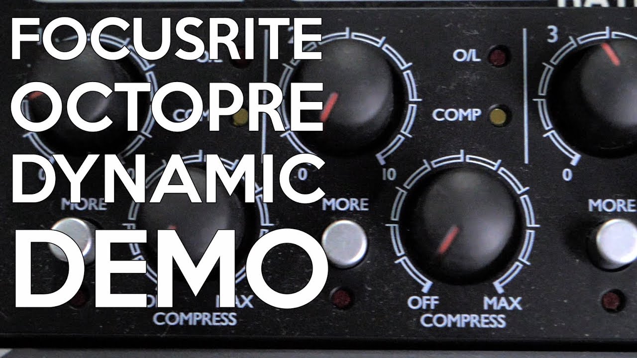 Focusrite Scarlett OctoPre Dynamic | SpectreSoundStudios DEMO