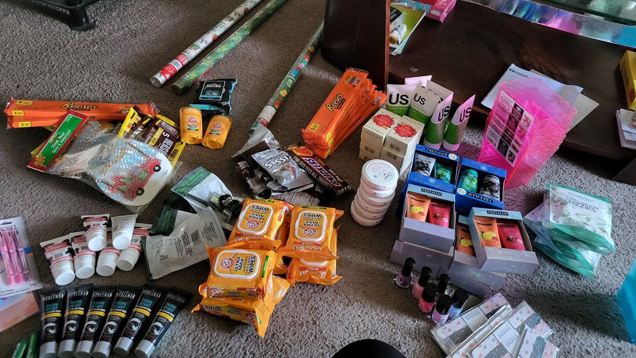 ASMR- Dollar Tree Christmas Gifts (Making Self Care Baskets)