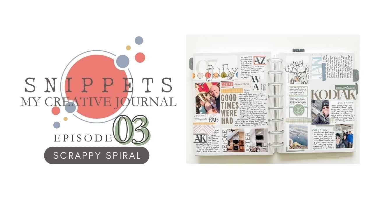 Творческий дневник со мной // Отрывки 03 // Блокнот на спирали в стиле скрапбукинга