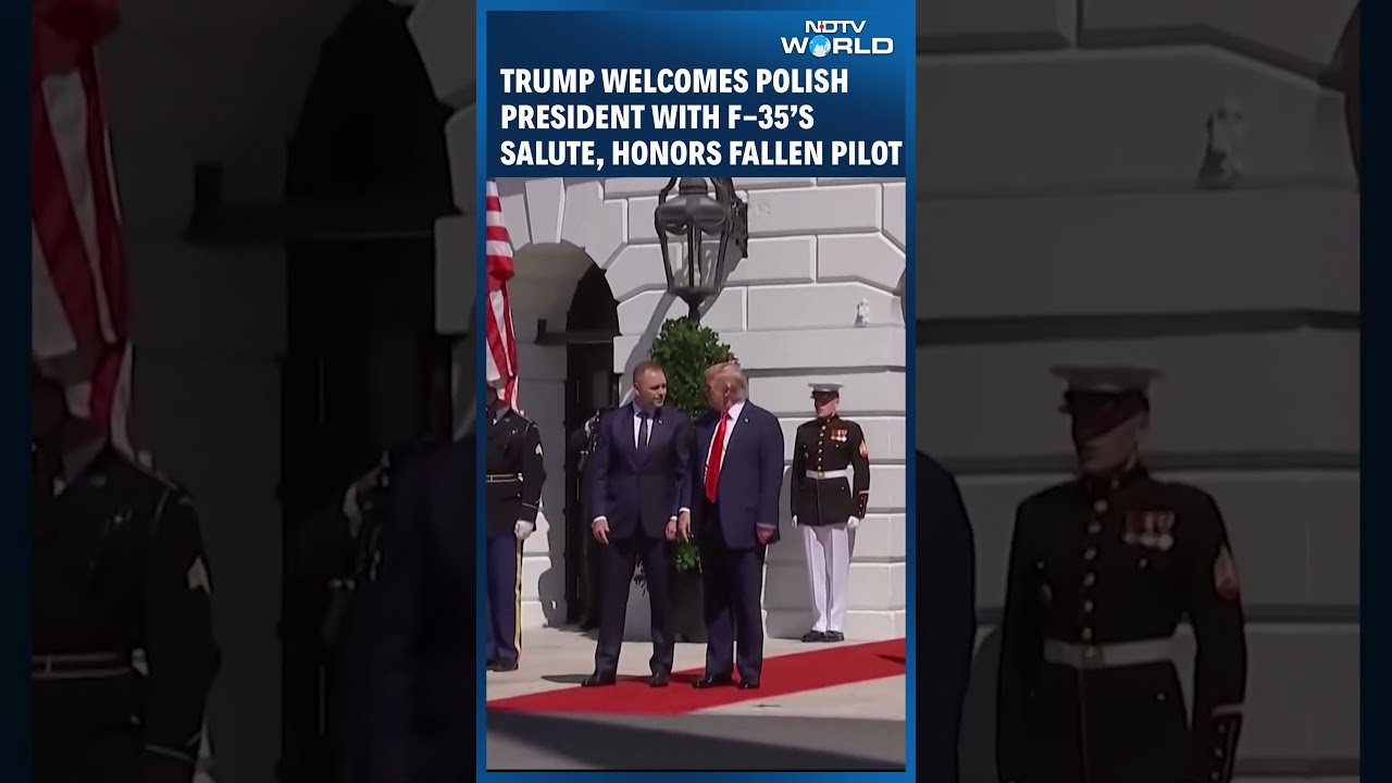Trump Welcomes Polish President With Flyover Tribute To Fallen Fighter Pilot