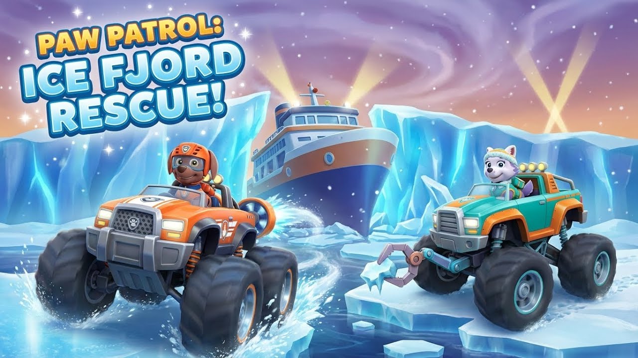 PAW Patrol: Rescue Wheels – The Frozen Fjord Fracture! ❄️🚢 | Monster Truck Rescues, Ice-Breaking