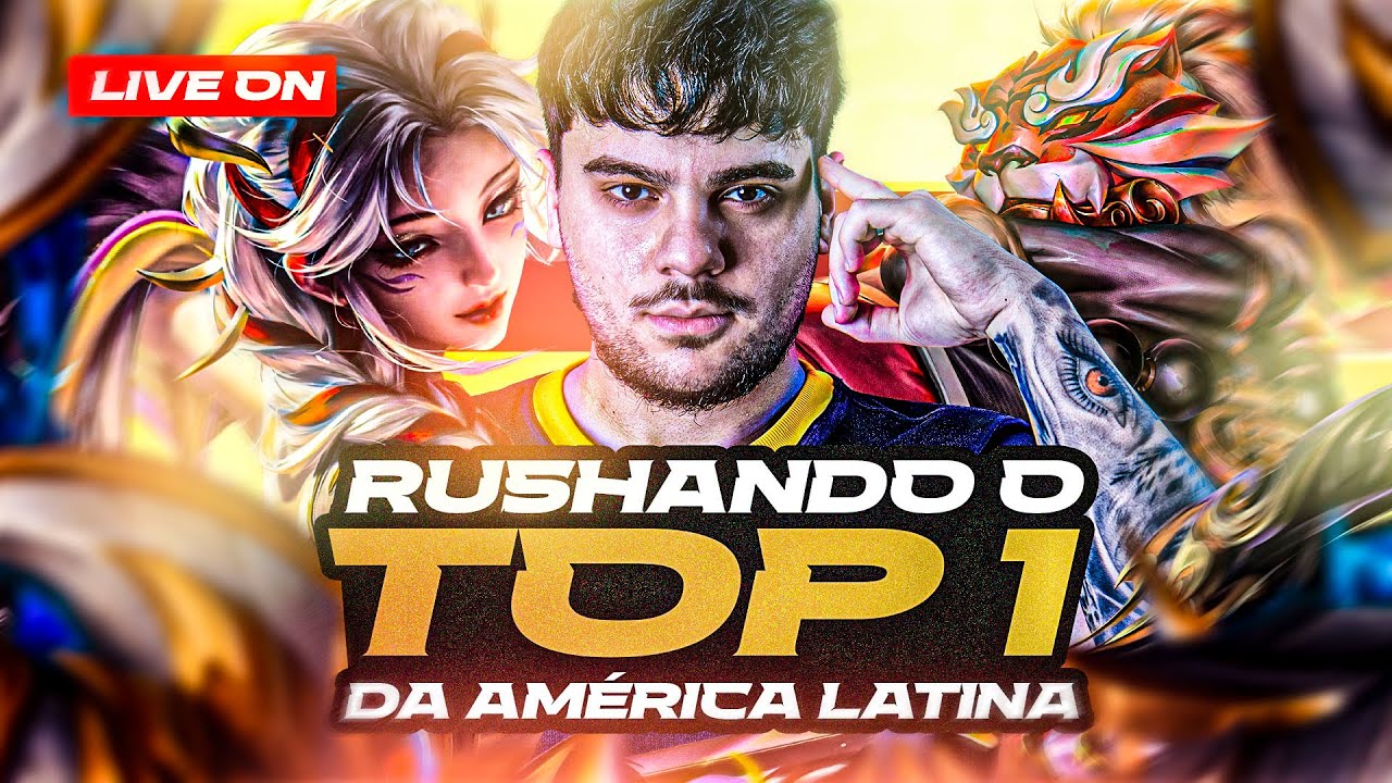 👑 TOP 1 DA ROTA SUPERIOR AO VIVO 😈🔥 | RUSH TRYHARD NA MAIN | Honor of Kings