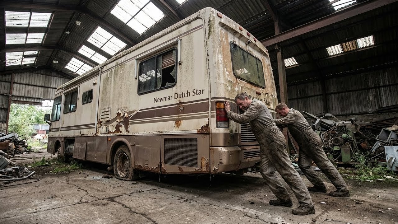 ABANDONED DUTCH STAR MOTORHOME PULLED FROM SILENCE 🔧 ⏳ | FULL ASMR PROCESS