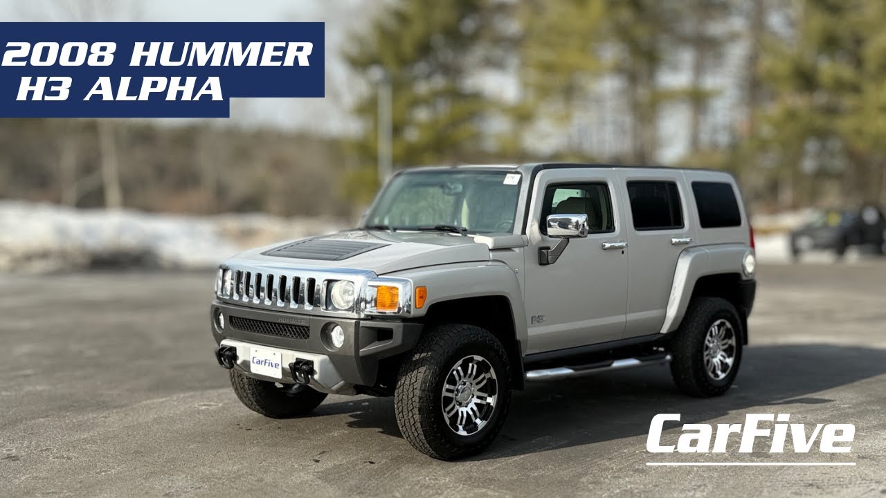 CarFive - Gray 2008 Hummer H3 Alpha SUV - AWD - Gasoline - 5 Passengers.