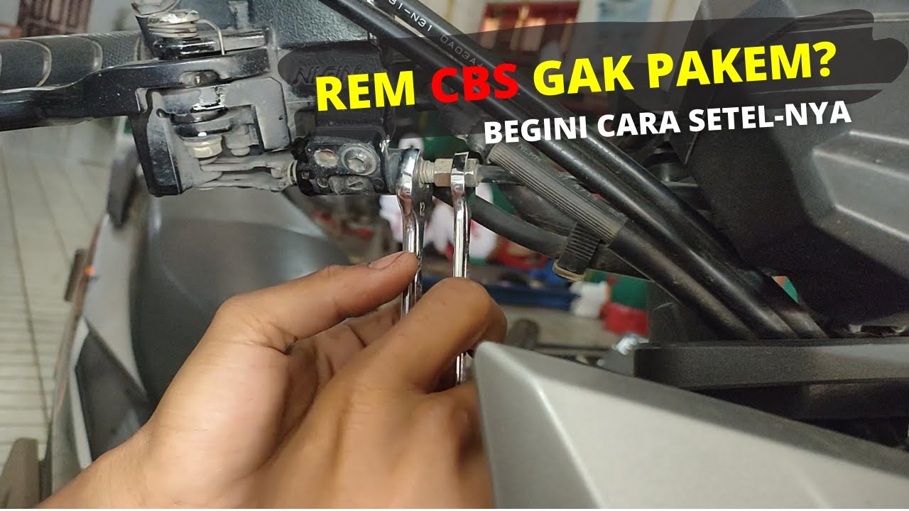 Cara setel Rem CBS (Combi Brake System) dengan mudah, Agar Rem pakem