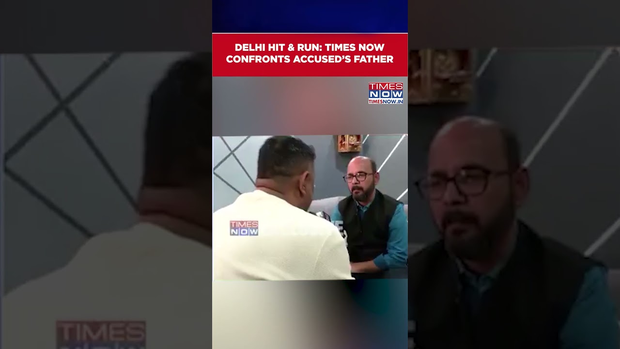 Dwarka Hit & Run Horror: Times Now Confront Accused&rsquo;s Father on Cam #shorts
