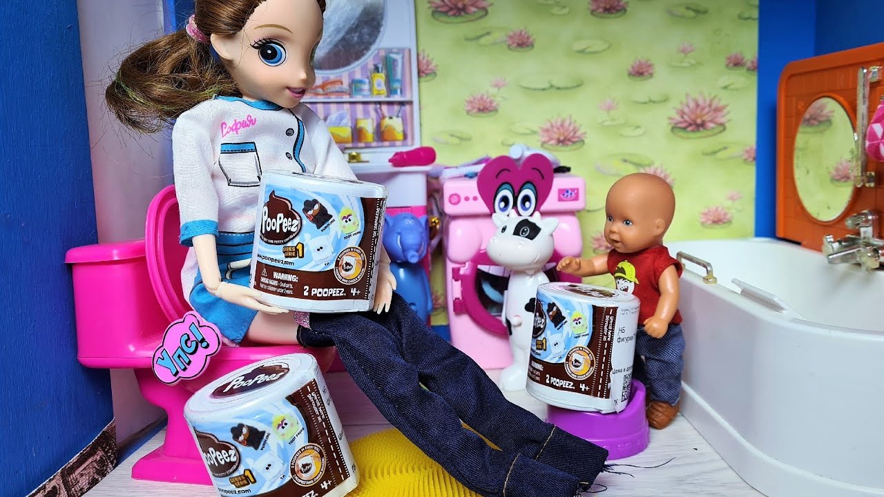 БУМАГУ ТУАЛЕТНУЮ Я ПРОСИЛА!?😂 Катя и Макс веселая семейка смешные куклы Барби и ЛОЛ Даринелка ТВ