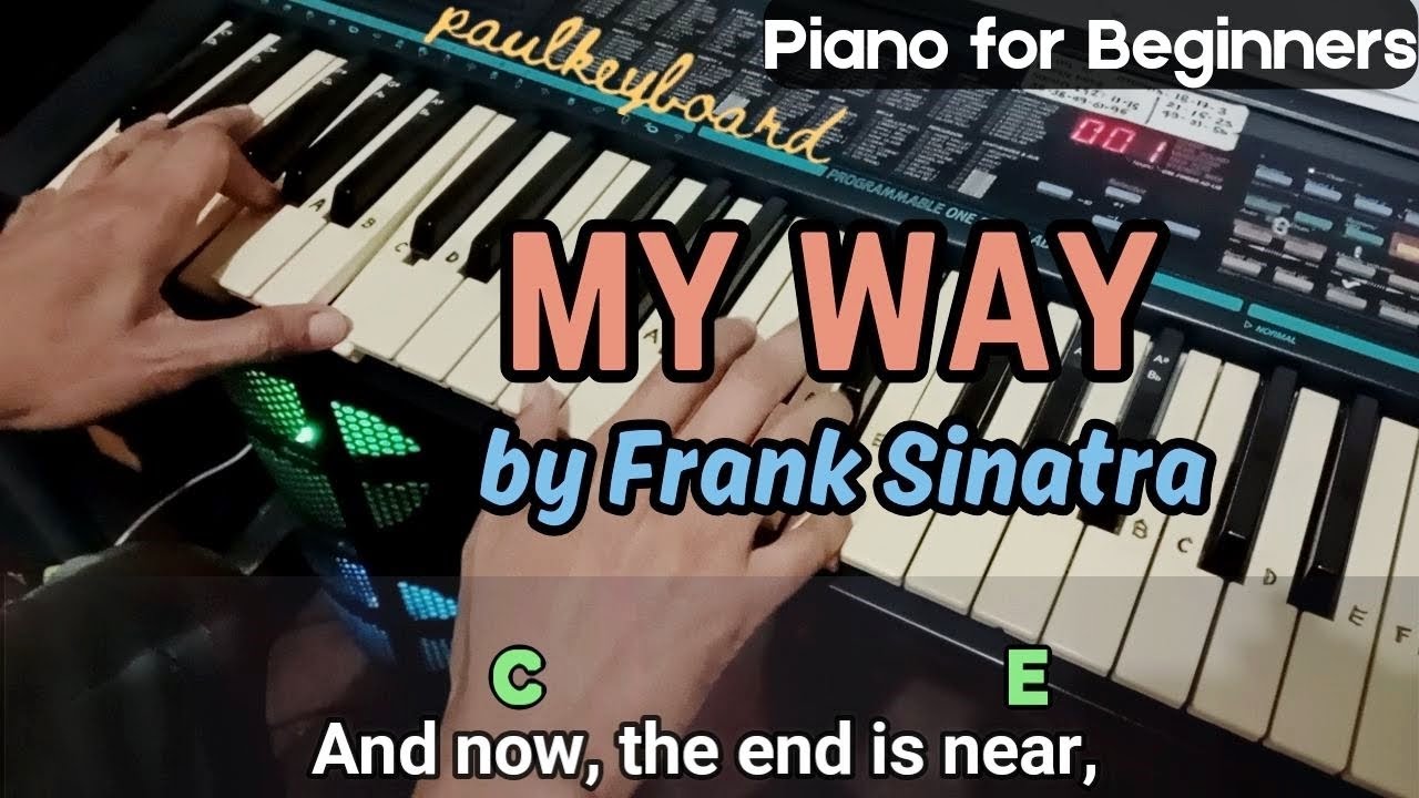MY WAY - by Frank Sinatra (Slow)│ Piano Tutorial for Beginners