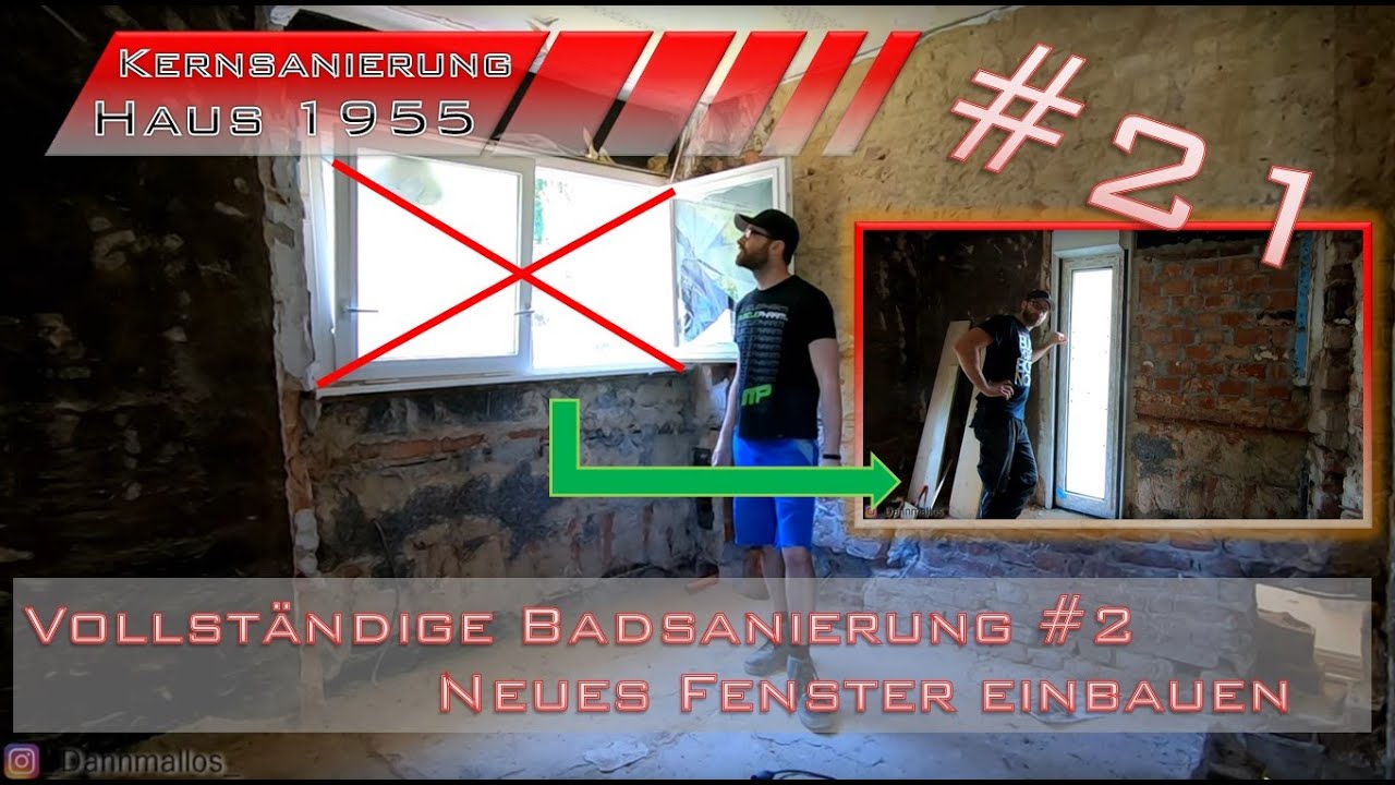 Vollständige Badsanierung #2 - neues Fenster einbauen