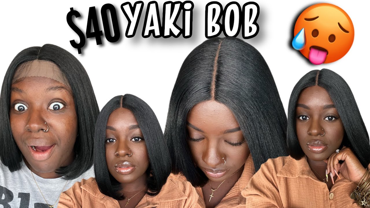 This is MY HAIR🤯Yaki Texture Synthetic Bob🔥 | Silk Press Series| Bobbi Boss MLF580 Livana