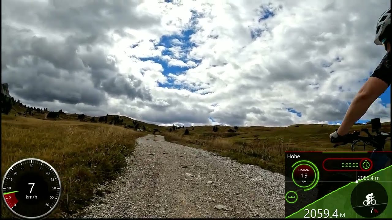 30 Minute Trifox MTB Uphill Virtual Cycle Workout Störes Dolomites Garmin 4K Video