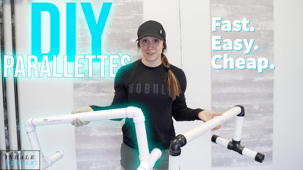 HOW TO MAKE PARALLETTES. EASY DIY HOME GYM BUILD!
