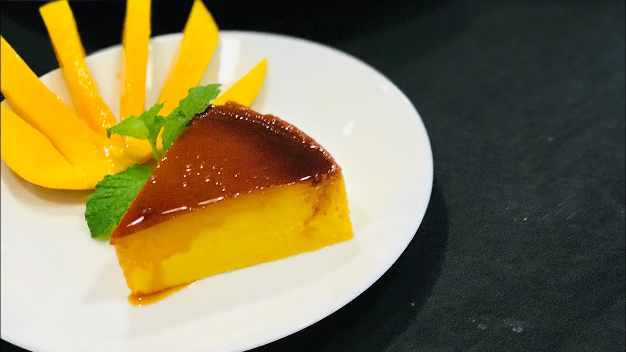 Mango Flan / Mango Caramel Custard / Mango Pudding Recipe