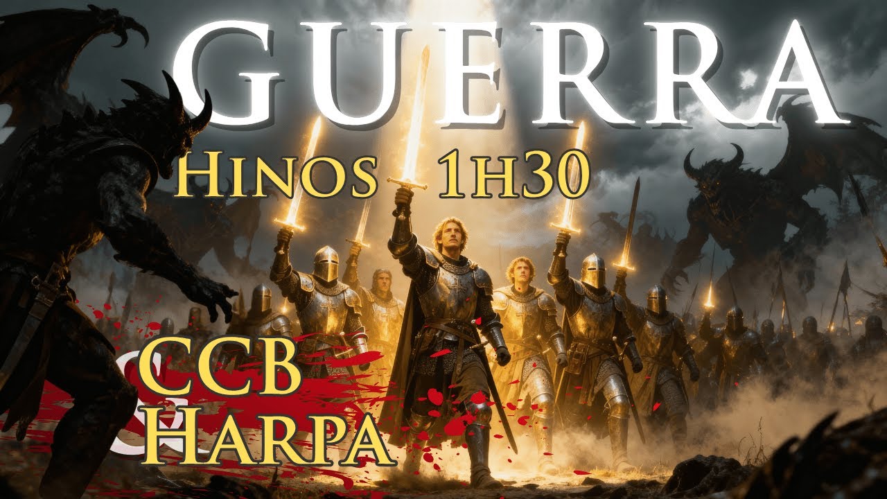 1h30 de Hinos de Guerra CCB + Harpa Cristã Medieval Vol. 1