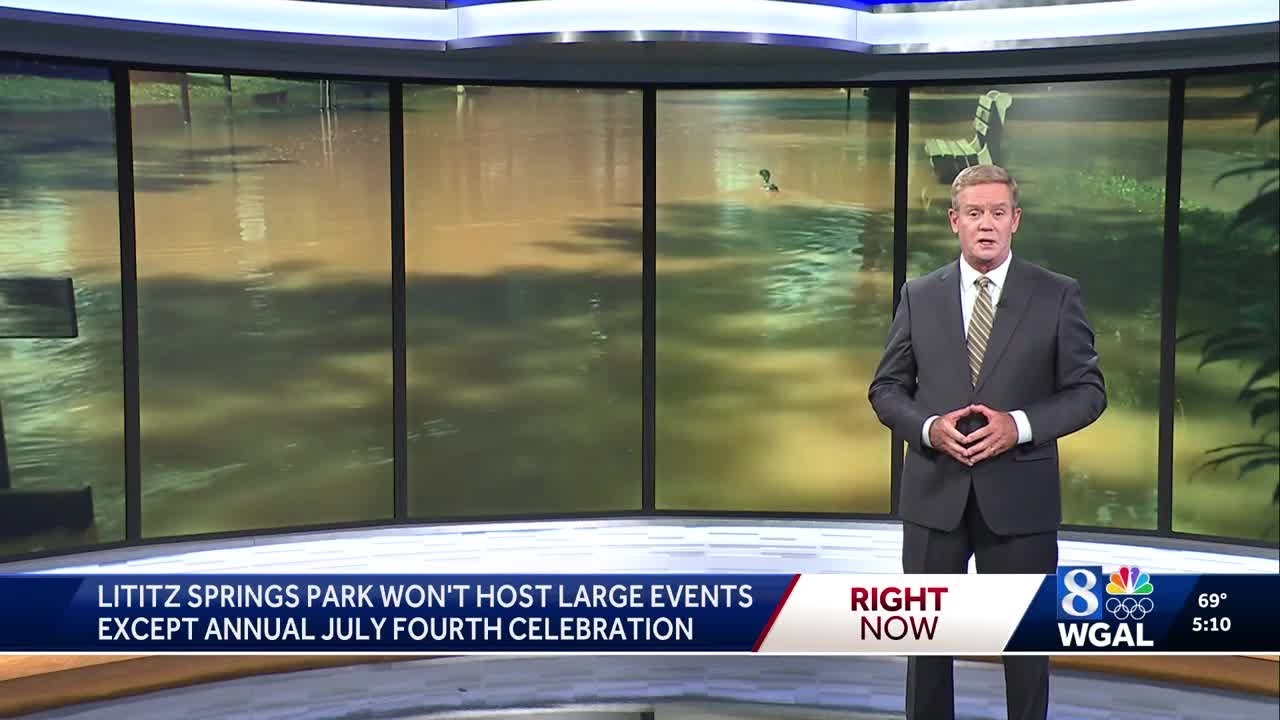 Lititz Springs Park in Lancaster County discontinuing large events in 2026, excluding Fourth of July