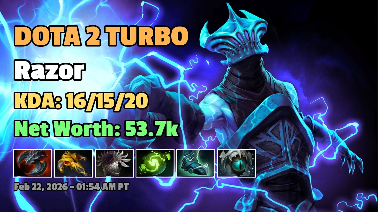 2026-02-22 - Dota 2 - 7.40c - Turbo - Razor (Pos 3) Gameplay 1