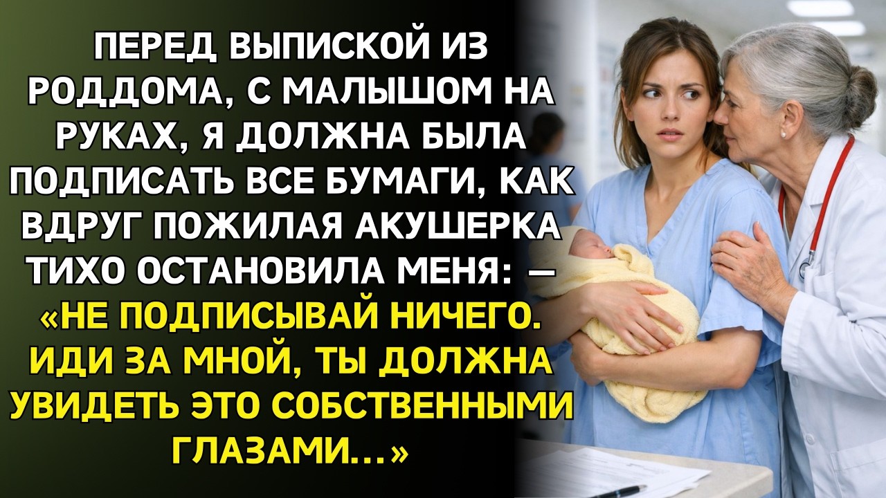 Перед выпиской из роддома акушерка остановила меня…Ничего не подписывай - прошептала она...