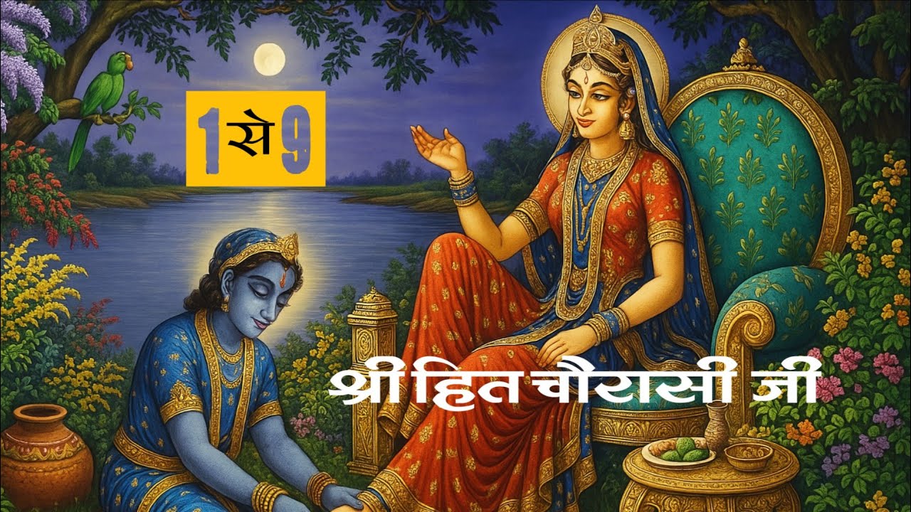 श्री हित चौरासी जी पद।। 1 से 9 श्लोक || Shri hit chaurasi ji 