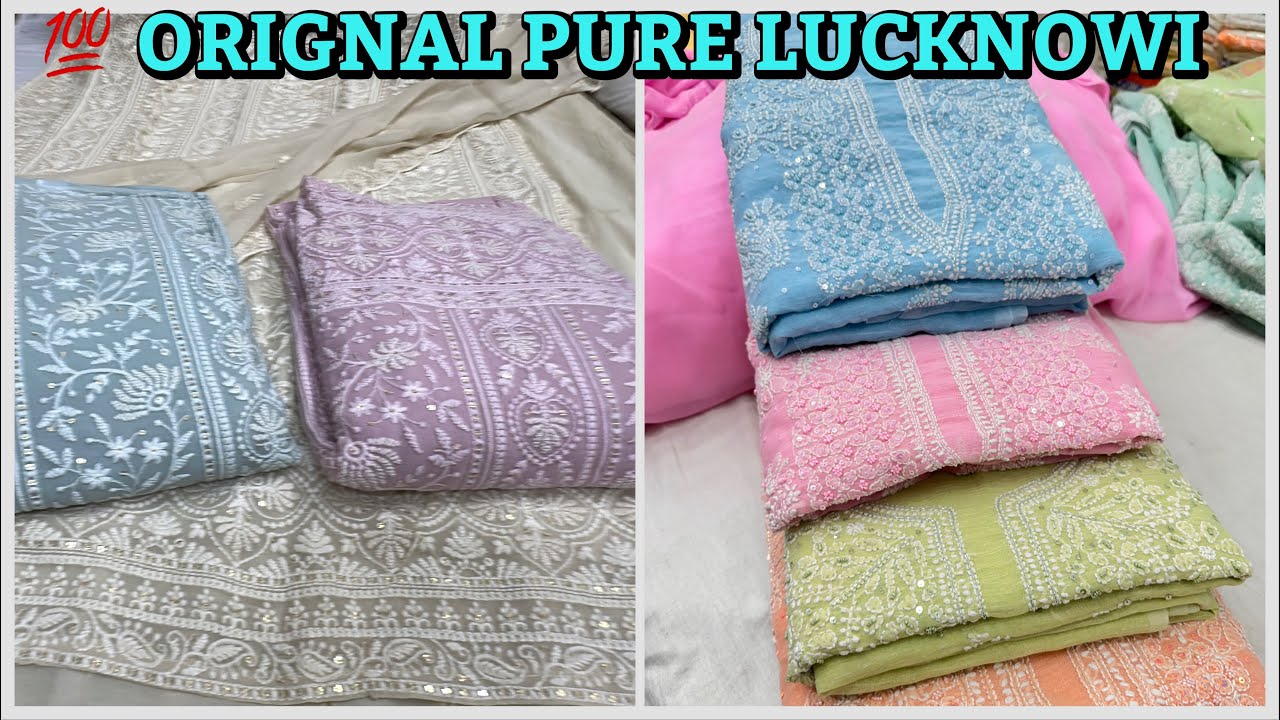 Lucknowi Chikan Suit & Kurti Wholesale 🛍️ | Original Chikankari @ Angle Chikan Art  
