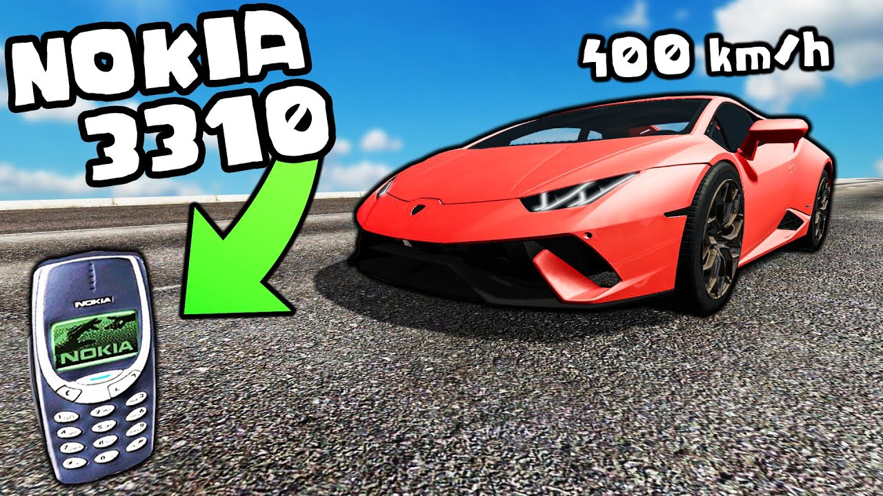 ❄️ SUPERSAMOCHODY KONTRA NOKIA 3310?! | BEAMNG DRIVE |