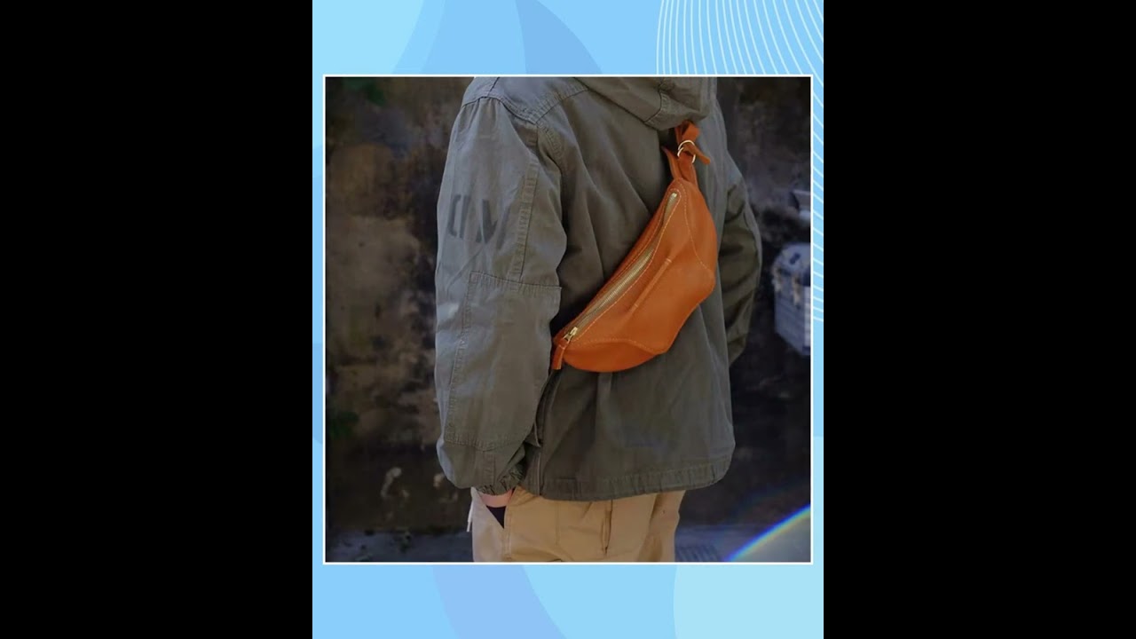 Full Grain Leather Fanny Pack Waist Bag DIY Kit
