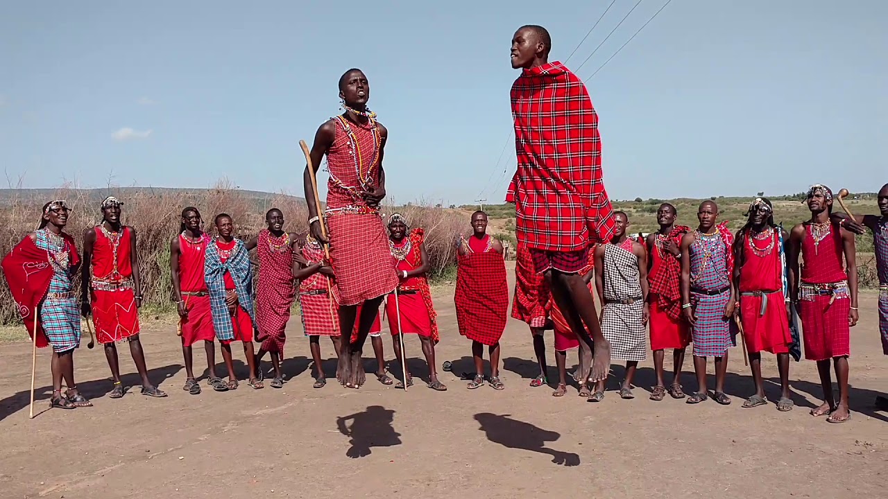 Maasai jumping contest