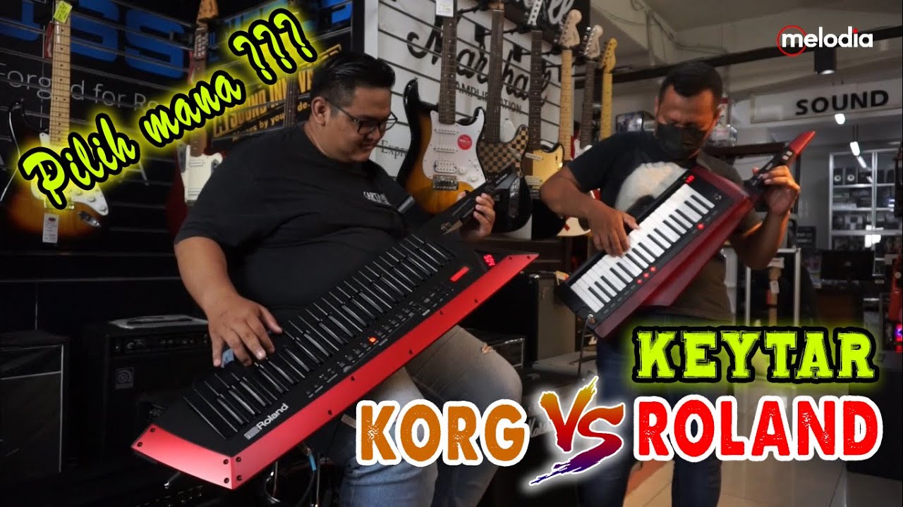 KEYBOARD, SYNTHESIZER, ATAU GITAR ❓❓❓ | Roland AX Edge Black & Korg RK 100s Red