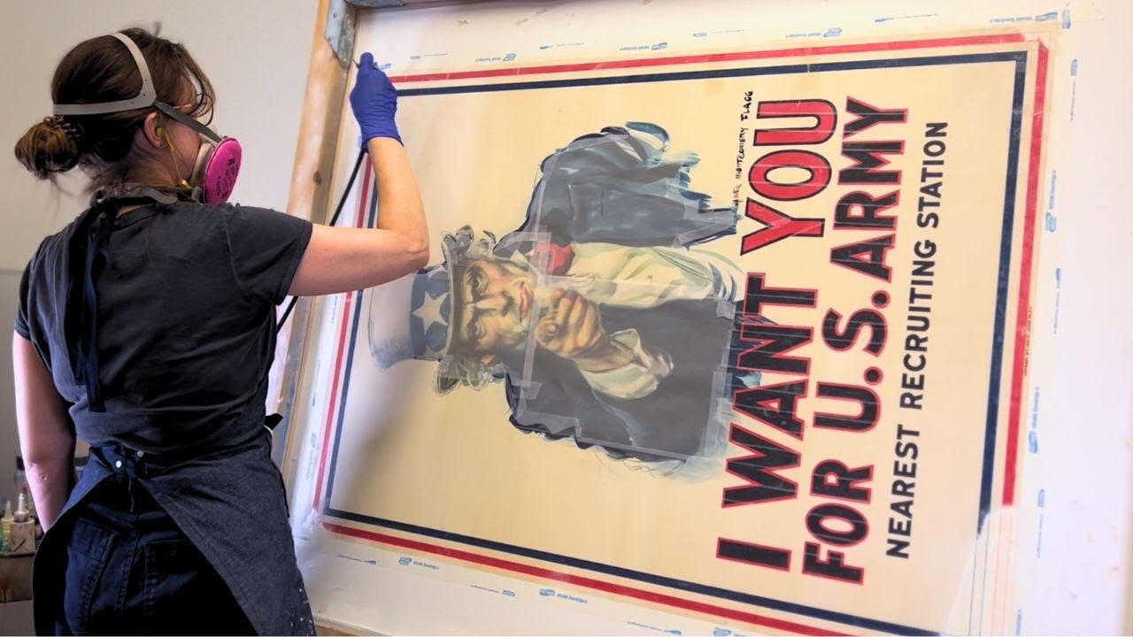 Restoring an Original "I Want You" Poster (1917)