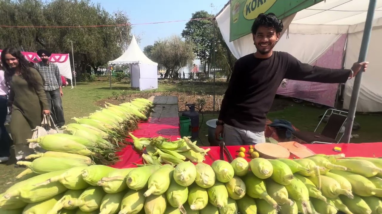 Witness the various food stalls from all over India @ 54th Rose Festival @ famous Rose Garden20/2/25