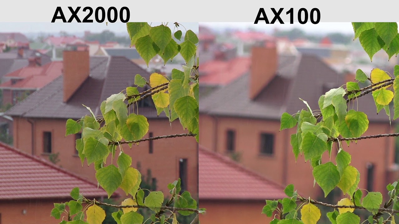 Test Sony HDR-AX2000 vs Sony FDR-AX100