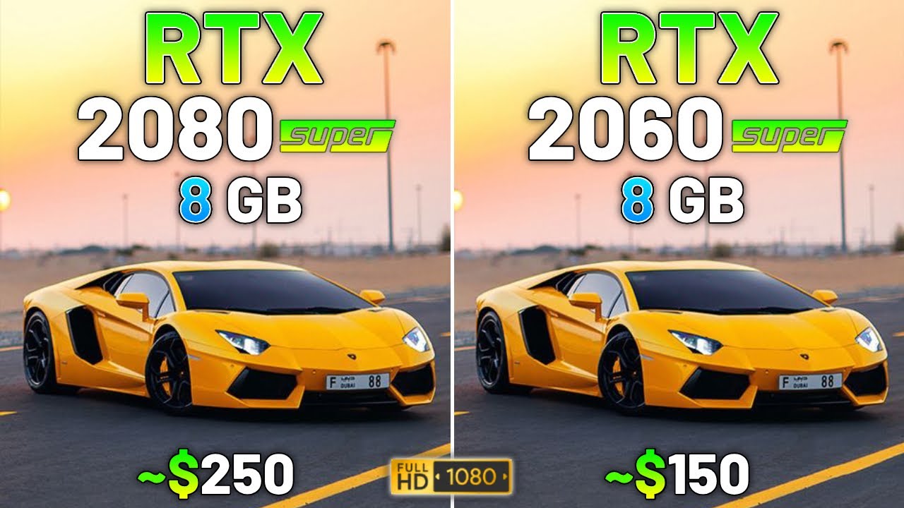 RTX 2080 SUPER vs RTX 2060 SUPER - Test in 20 Games in 2024