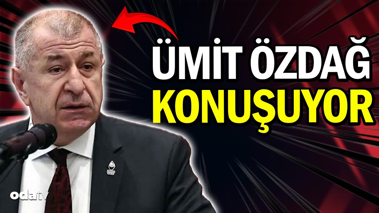 Zafer Partisi Genel Başkanı &Uuml;mit &Ouml;zdağ, basın toplantısı d&uuml;zenliyor