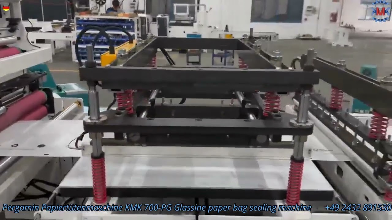 Pergamin Papiertütenmaschine KMK 700 PG Glassine paper bag sealing machine