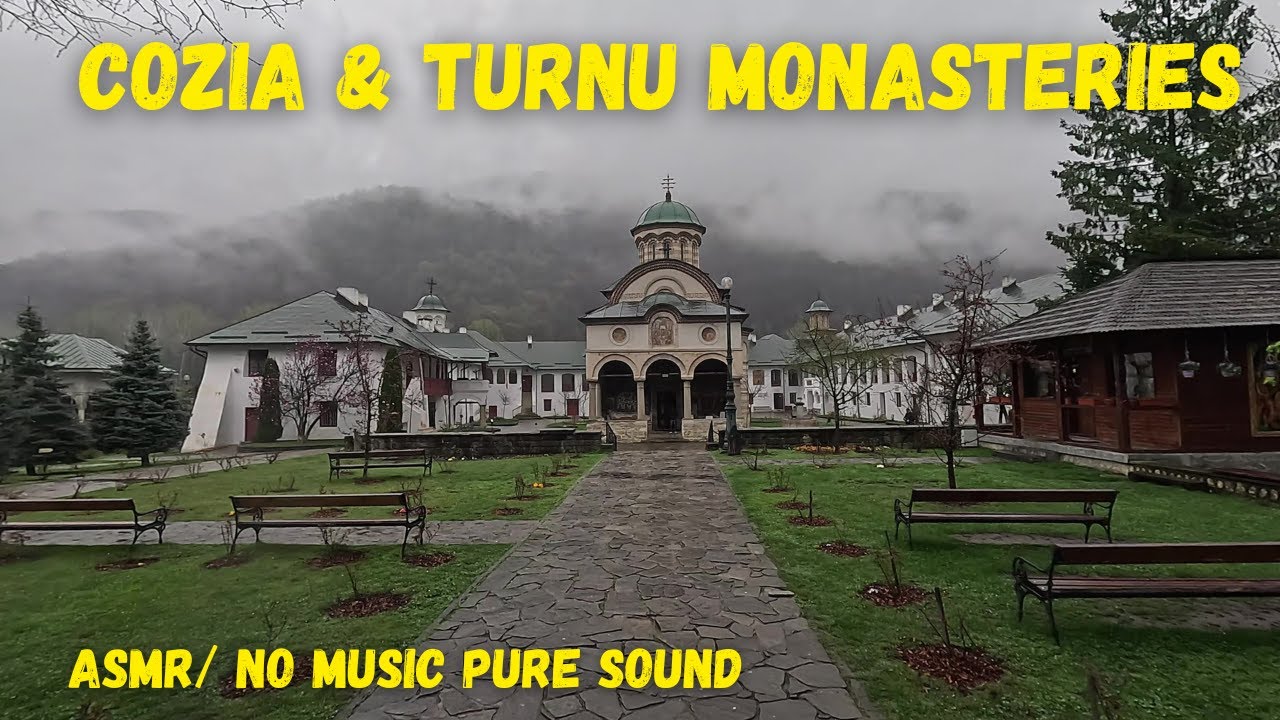 Peaceful Romania: Cozia & Turnu Monasteries | 4K Cinematic (No Talking) 2026