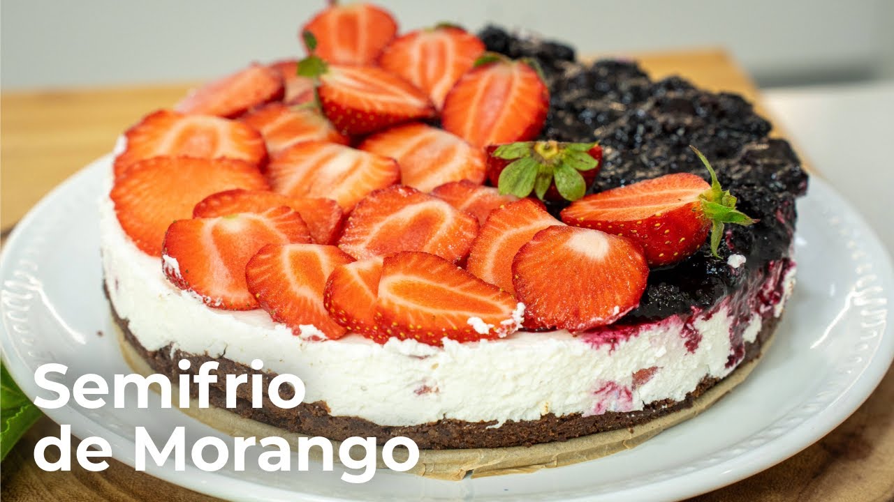 Este Semifrio de Morango com Bolo de Chocolate Vai Surpreender Toda a Gente 😍