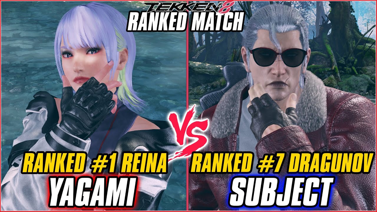 TEKKEN 8 ▰ YAGAMI (#1 Ranked Reina) vs SUBJECT (#7 Ranked Dragunov) ▰ T8 RANKED GAMEPLAY