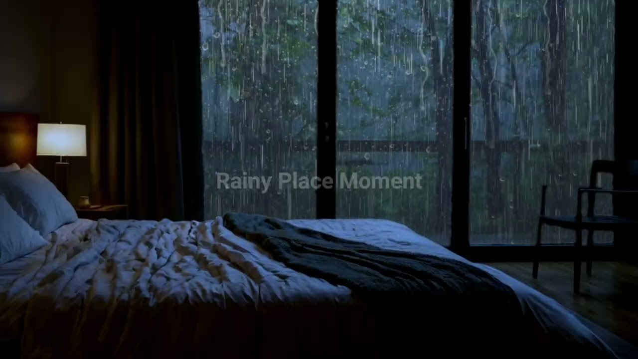 Сильный дождь ночью для быстрого сна – атмосфера релаксации ASMR