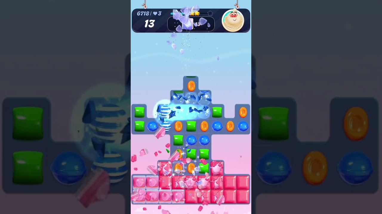 Candy Crush Saga Level 6718 | No Boosters