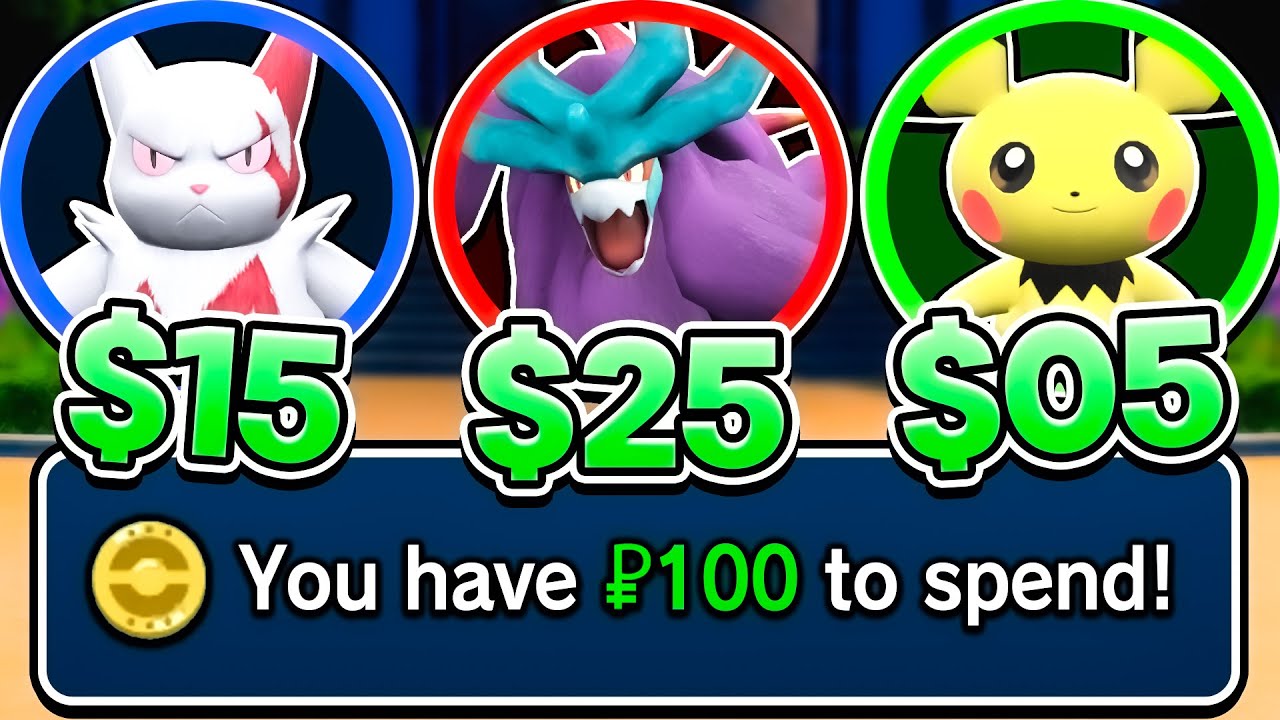 $100 to Build a Pokemon Team, Then We Battle!