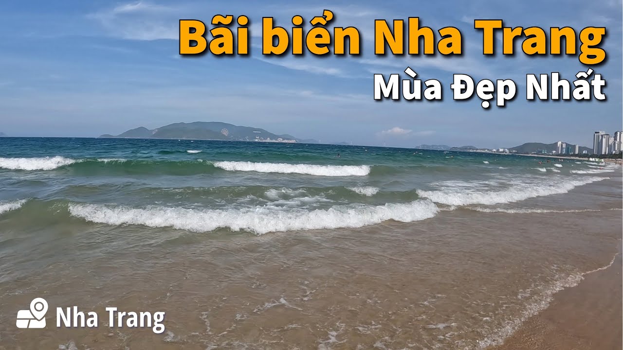 Ngắm bãi biển Nha Trang vào mùa đẹp nhất và Tiếng sóng biển | Ngắm bình minh | Du Lịch Nha Trang