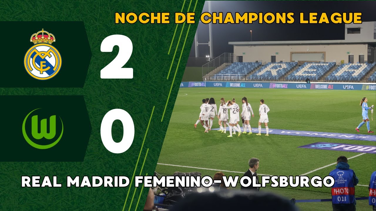 REAL MADRID FEMENINO 2-0 WOLFSBURGO: CHAMPIONS en el ALFREDO DI STÉFANO (9 de diciembre de 2025)