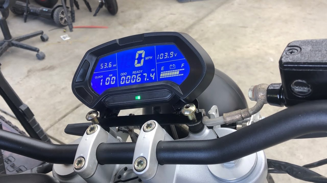 CT22 Electric Motorcycle Display Programming