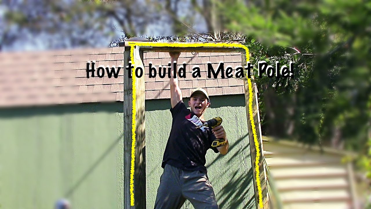 BUILD A CHEAP PROPER MEAT POLE! (HANG YOUR DEER UP!)