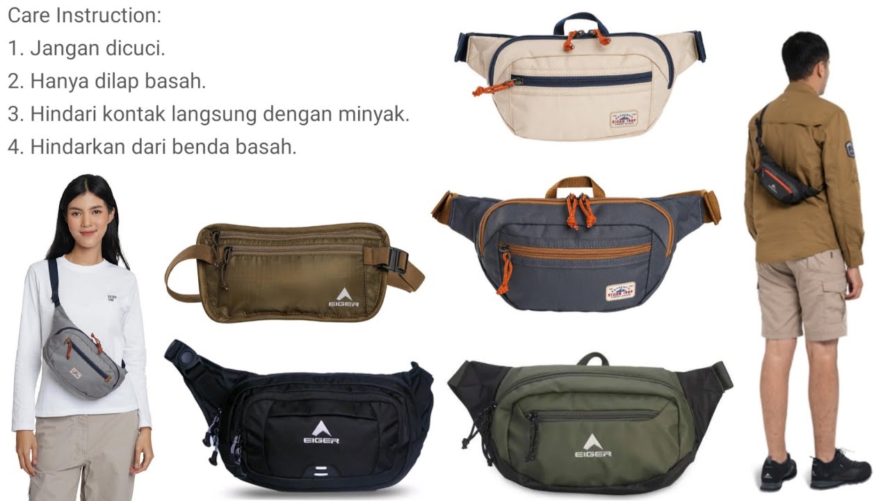 🟢 NEW COLOR 6⃣ WAIST BAG EIGER 2024 || NEW VERSION || TAS PINGGANG EIGER || SUSTAINABLE PRODUK