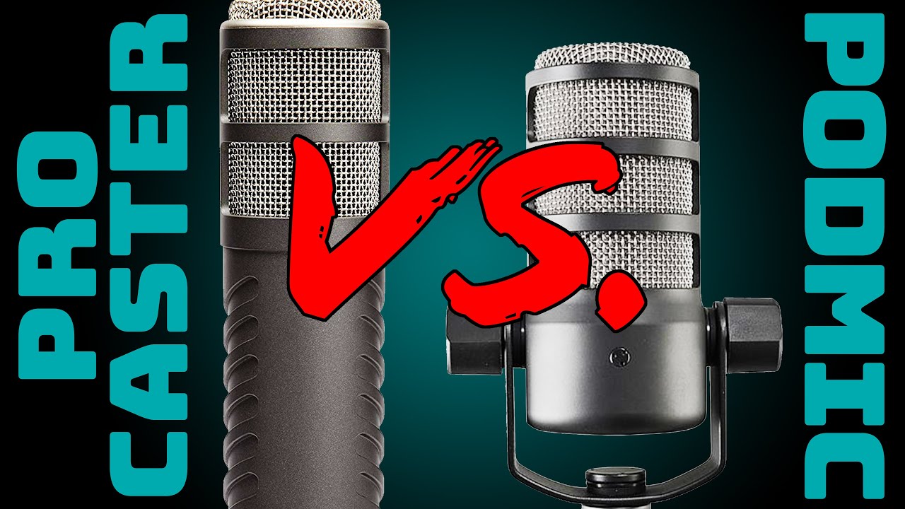 Rode Podmic vs  Rode Procaster mic vs mic microphone shootout | MicAndCam | english | 2020
